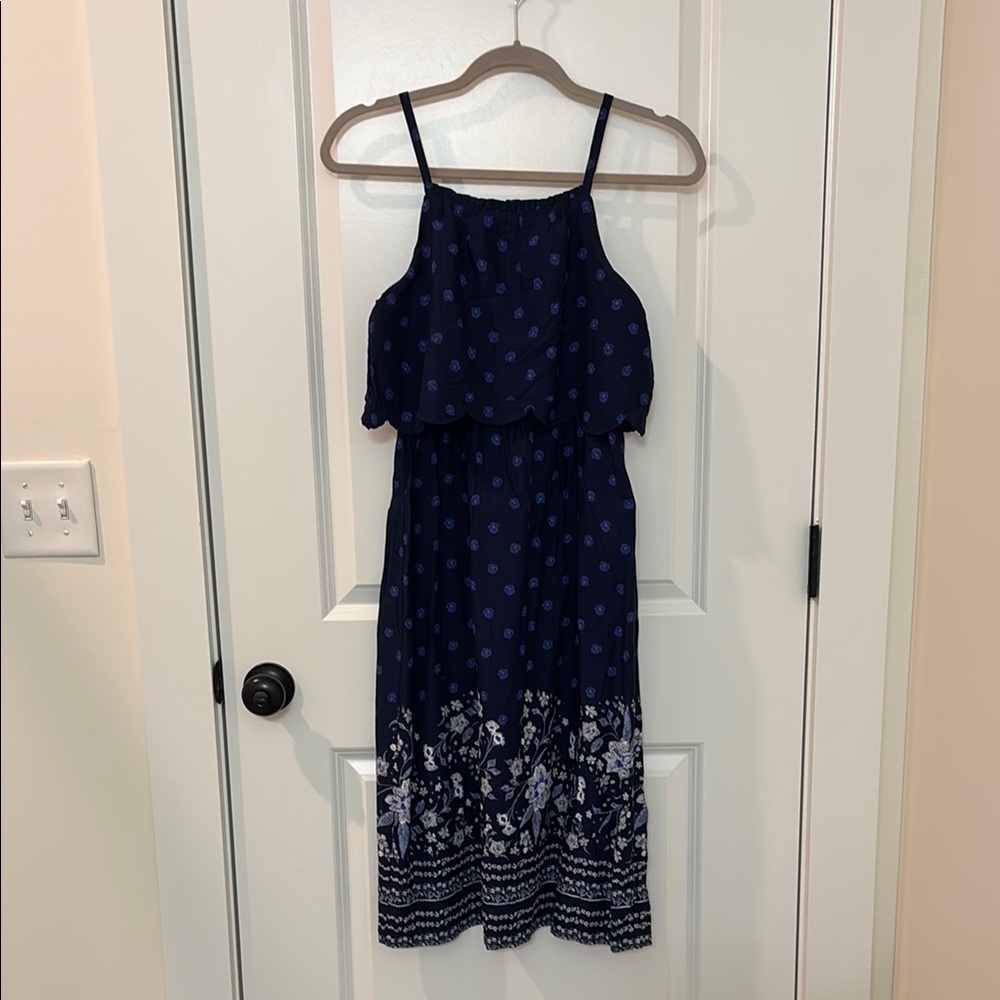 Old Navy Kids Casual Dress - Navy and White
